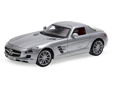 Mercedes Benz SLS AMG Maisto 1:18 Prata